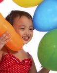 Child With Balloons Stock Photo