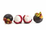 Mangosteen Stock Photo