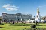 Victoria Memorial Outside Buckingham Palace Stock Photo