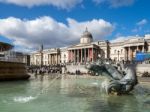 View Of Trafalgar Square Stock Photo