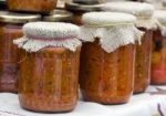 Ajvar - Traditional Serbian Food Stock Photo