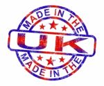 Made In The Uk Stamp Stock Photo