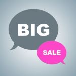 Big Sale Means Massive Reduction And Huge Discounts Stock Photo