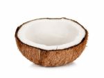 Coconut Isolated On The White Background Stock Photo