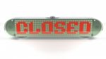 Closed - Digital Pin Sign With Emitting Led Light Stock Photo