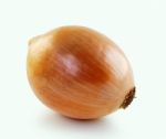 Ripe Onion On A White Background Stock Photo