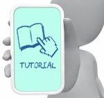 Tutorial Online Represents Internet Learning 3d Rendering Stock Photo