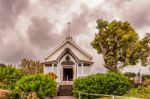 St. Benedicts Painted Church On Big Island In Hawaii Stock Photo