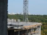 Construction Of A Residential Building In A Building Stock Photo