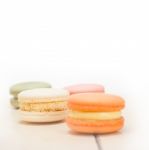 Colorful French Macaroons Stock Photo