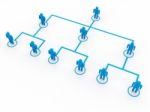 Business Organization Chart Stock Photo