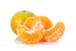 Tangerine Isolated On The White Background Stock Photo