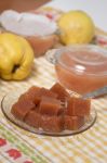 Traditional Quince Jam Stock Photo