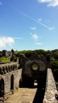 St David's Castle Ruins Stock Photo