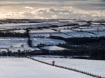 Soowy Landscape Near Gateshead, Tyne And Wear Stock Photo