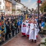 Memorial Service On Remembrance Sunday In East Grinstead Stock Photo