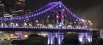 Story Bridge On New Years Eve 2016 In Brisbane Stock Photo