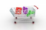 Shopping Trolley Stock Photo