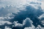 Cloudscape Over The Atlantic Ocean Stock Photo