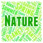 Nature Word Meaning Words Scenic And Environment Stock Photo