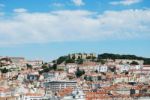 Sao Jorge Castle In Lisbon, Portugal Stock Photo