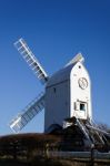 Clayton, East Sussex/uk - January 3 : Jill Windmill On A Winter' Stock Photo