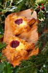 Christmas Shape Pastry Stock Photo