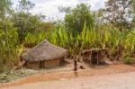 Houses In The Rural Ethiopia Stock Photo