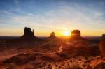 Monument Valley, Tribal Park, Arizona, Utah, Usa Stock Photo