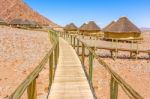 Sossus Dune Lodges In Namibia Stock Photo