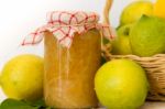 Sweet Lemon Jam From The Organic Garden Stock Photo