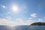 Blue Sky And Sea In Summer Thailand Stock Photo