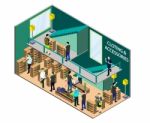 Illustration Of Info Graphic Interior  Room Concept Stock Photo