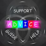 Guidance Displays Advice And To Help Support And Guide Stock Photo