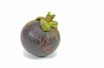 Thai Mangosteen On White Background Stock Photo