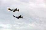 North American P-51d Mustang "janie" And "marinell" Stock Photo