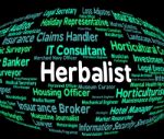 Herbalist Job Showing Career Recruitment And Experts Stock Photo