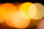 Orange Bokeh Abstract Background Stock Photo