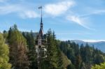 Sinaia, Wallachia/romania - September 21 : Exterior View Of Pele Stock Photo