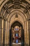 Interior View Of Canterbury Cathedral Stock Photo