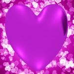 Mauve Heart Stock Photo