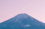 Closeup Mt Fuji In The Early Morning Stock Photo