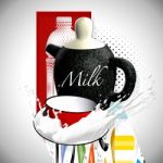 Milk Jug Stock Photo