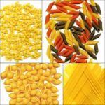 Various Type Of Italian Pasta Collage Stock Photo