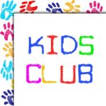 Kids Club Represents Toddlers Association And Childhood Stock Photo