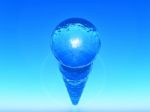 Blue Sphere Stock Photo