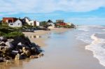 Aguas Dulces Beach, Popular Tourist Place In The Southern Coast Stock Photo