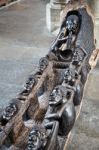 Wooden Sculpture Inside St James Church In Rothenburg Stock Photo