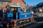 Bluebell Steam Train At Sheffield Park Station Stock Photo