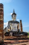 Buddha Statue Among The Ruins Stock Photo